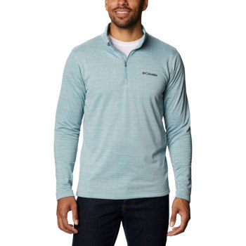 Columbia Hawkins Ave Half Zip, Sudaderas Azules Para Hombre | 678014-DXQ